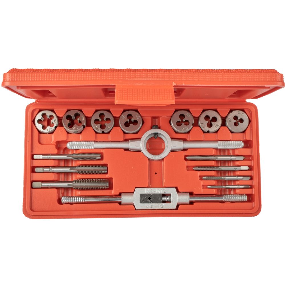 TAP &amp; DIE SET 16PCE IN PLASTIC CASE