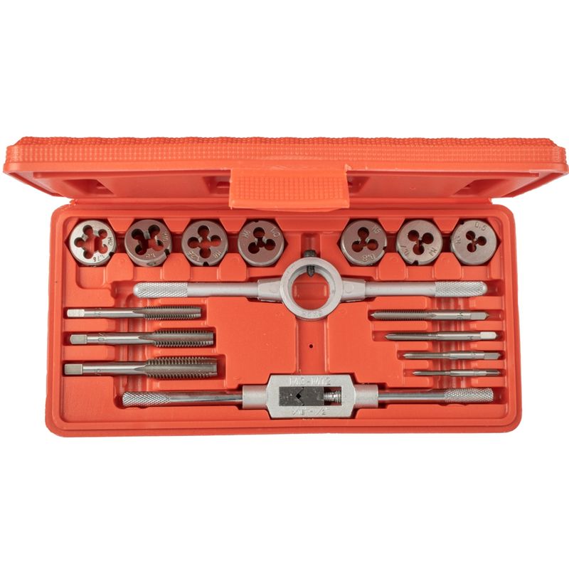 TAP &amp; DIE SET 16PCE IN PLASTIC CASE
