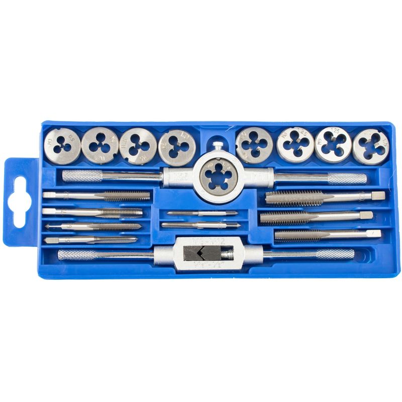 TAP &amp; DIE SET 20PCE IN PLASTIC CASE