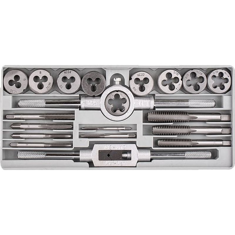 20 PIECE IMPERIAL TAP &amp; DIE SET IN PLASTIC CASE