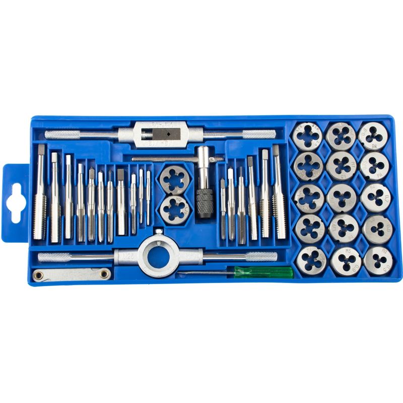 TAP &amp; DIE SET 39PCE IN PLASTIC CASE