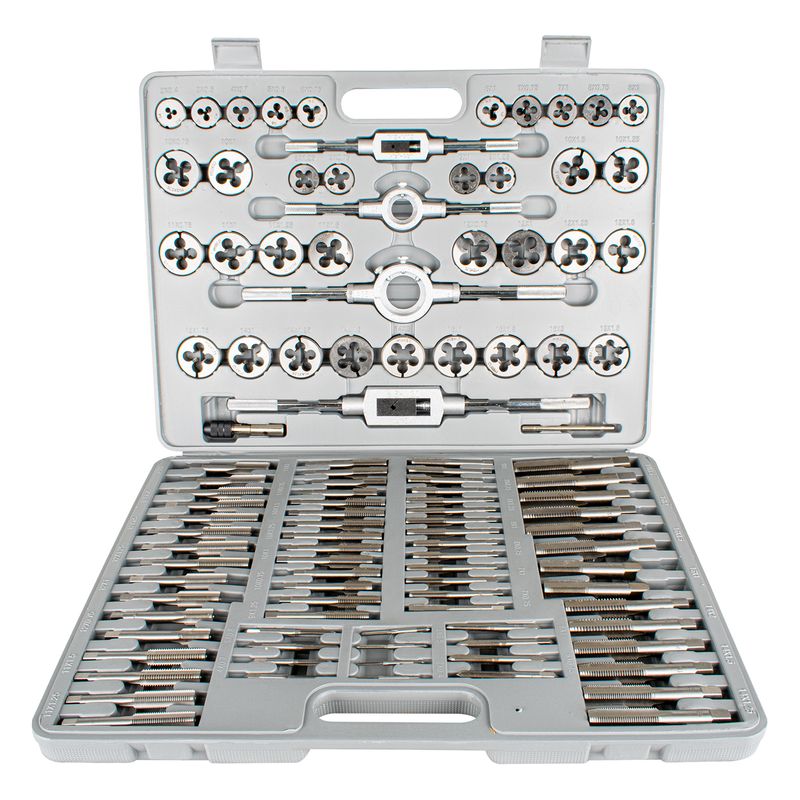 TAP &amp; DIE SET 110 PCE - CARBON STEEL 2 - 18mm BLOW MOULD CASE