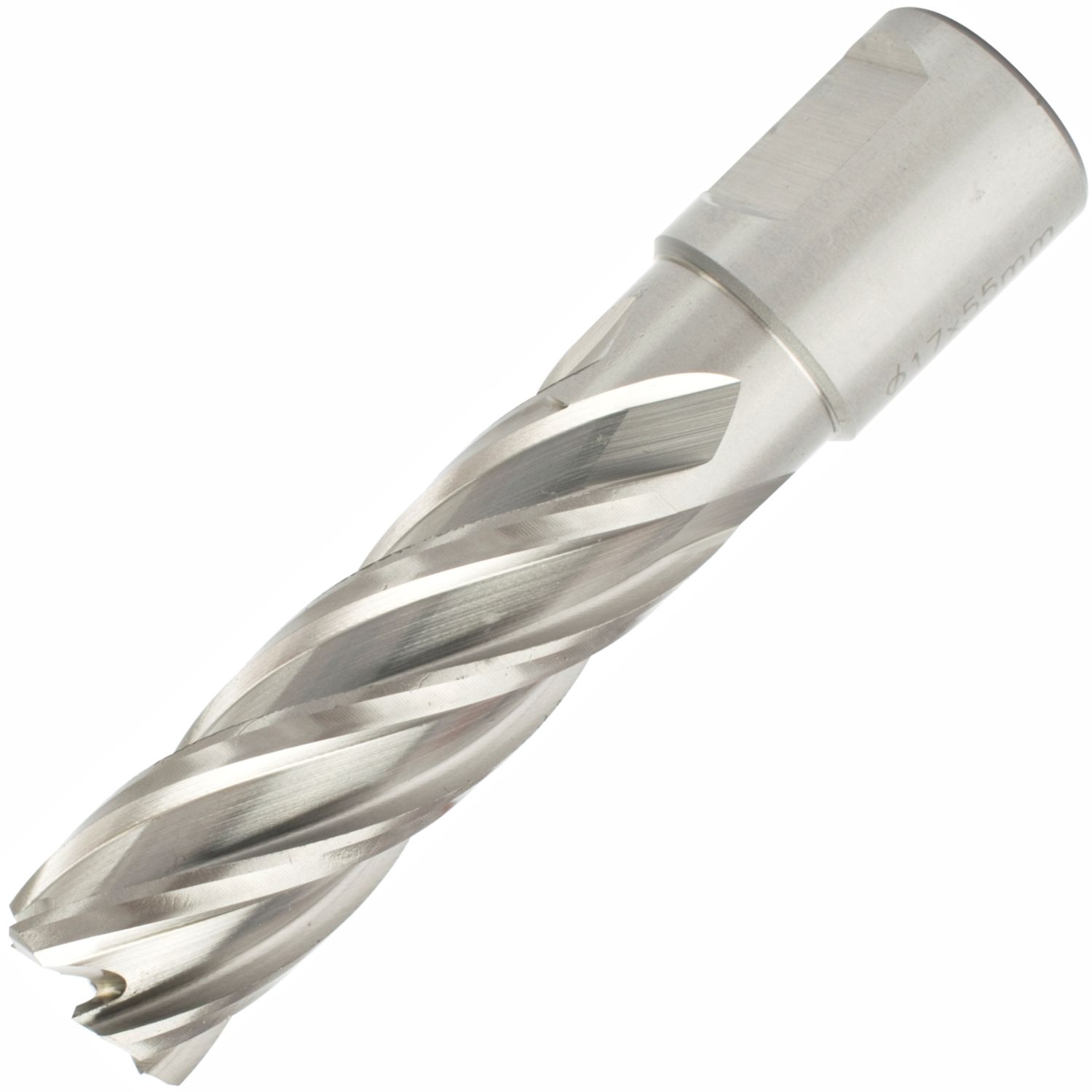 ANNULAR HOLE CUTTER HSS 17 X 55MM WELD SHANK 19.05MM