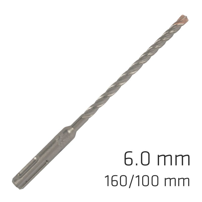 FORCE X 6.0 x 160/100 SDS-PLUS REBAR DRILL BIT X4 CUTTING EDGES - BULK