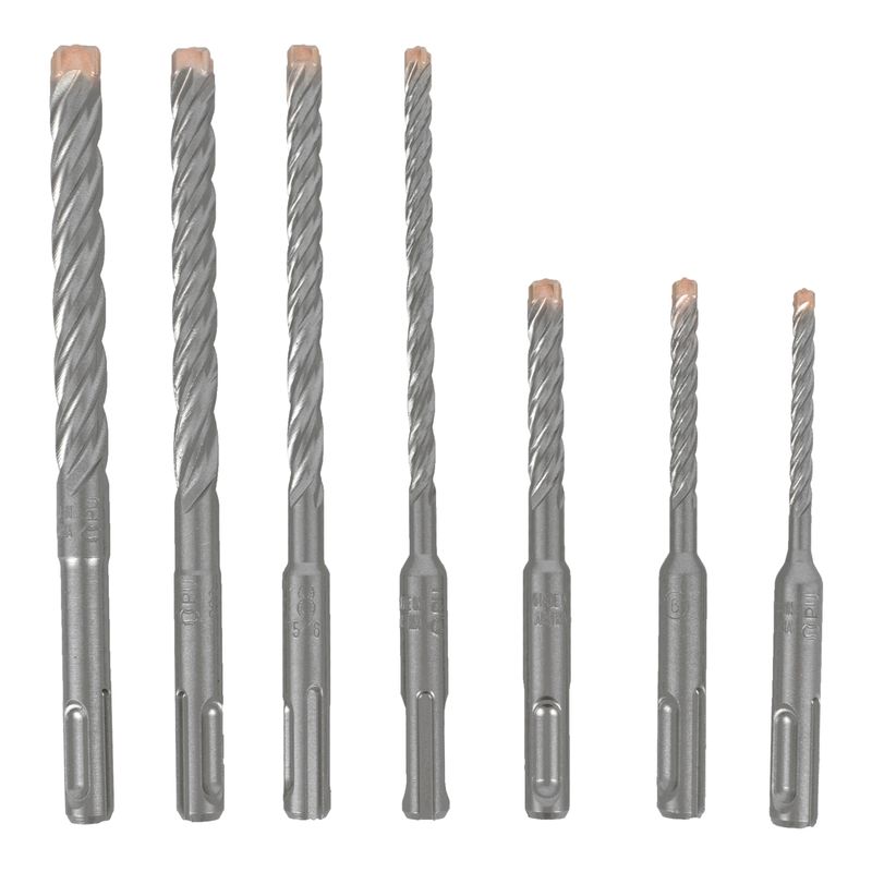 FORCE X SDS-PLUS SET KM7 7 PCS. 5.0/ 6.0/ 8.0 MM X 110 AND 6.0/ 8.0/ 1
