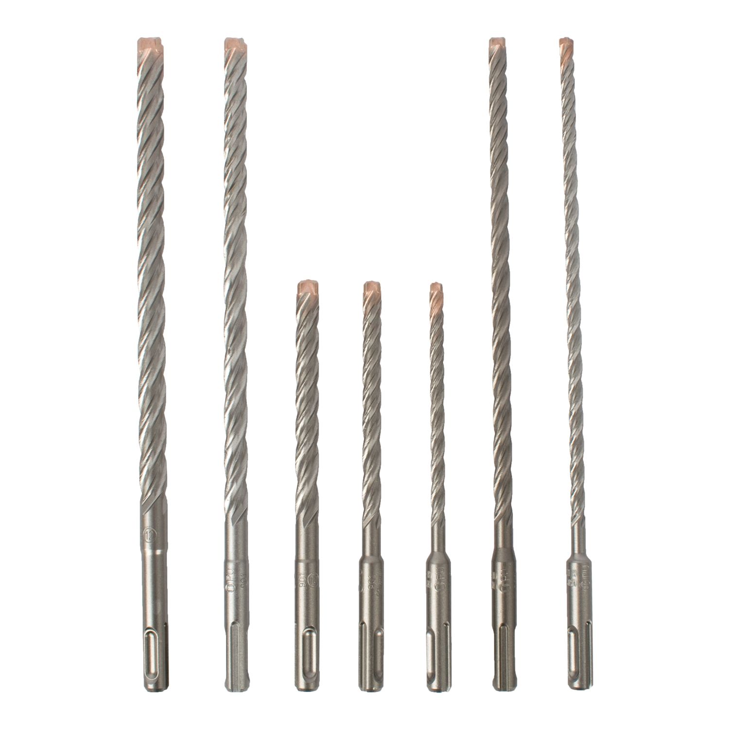 FORCE X SDS-PLUS MIX BOX 7 PCS. 6.0/ 8.0/ 10.0 MM X 160 AND 6.0/ 8.0/