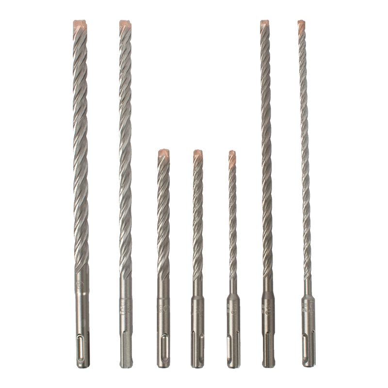 FORCE X SDS-PLUS MIX BOX 7 PCS. 6.0/ 8.0/ 10.0 MM X 160 AND 6.0/ 8.0/