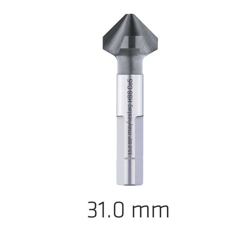 HSS-ECO5 COUNTERSINK 90  31.0 DIN 335 SHAPEC 3-SURFACE SHANK