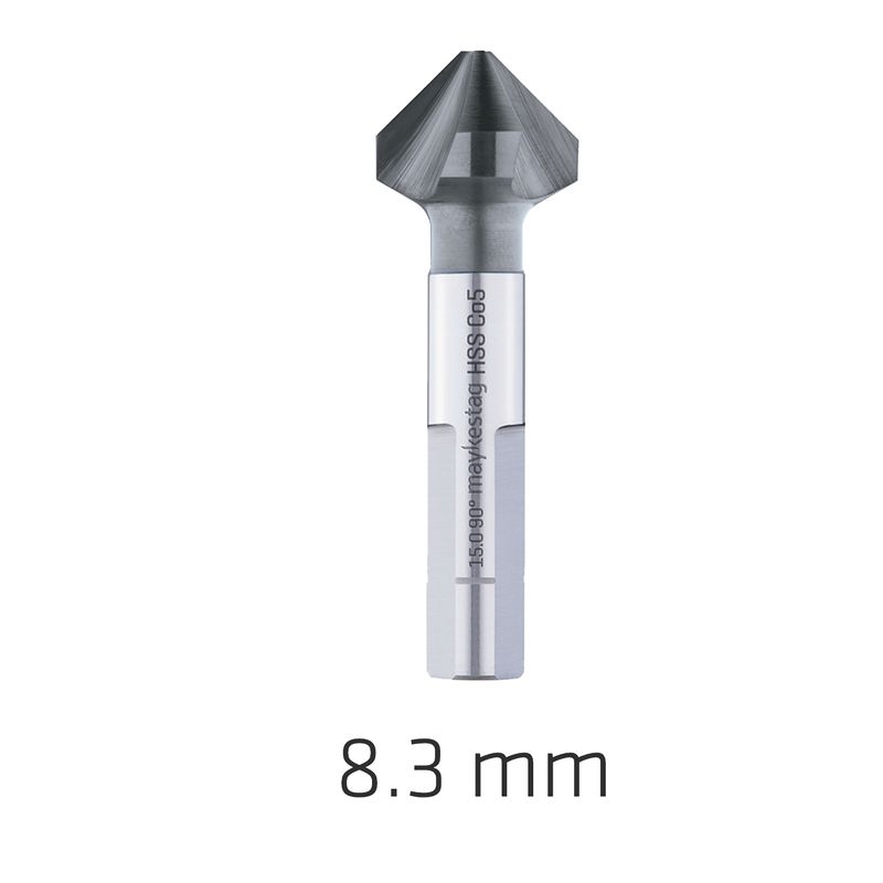 HSS-ECO5 COUNTERSINK 90  8.3 DIN 335 SHAPEC 3-SURFACE SHANK ALUNIT COA