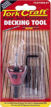 DECKING TOOL 8G STD HEAD PRE-DRILL &amp; COUNTERSINK