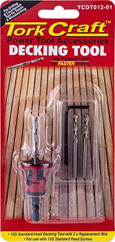 DECKING TOOL 12G STD HEAD PRE-DRILL &amp; COUNTERSINK