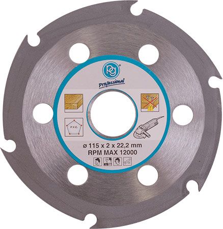BLADE 6 TEETH 115MM FOR WOOD ON ANGLE GRINDER