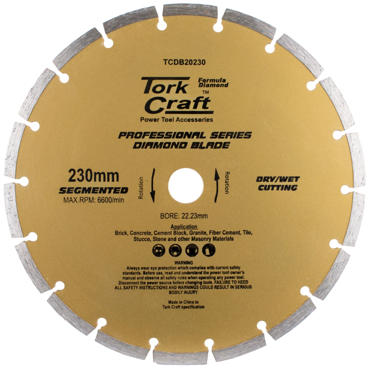DIAMOND BLADE 230MM SEGMENTED PROFESIONAL