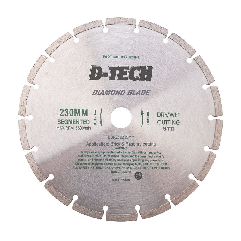 DIAMOND BLADE SEGMENTED STD. 230X22,23MM SCREED/BRICK/MASONRY