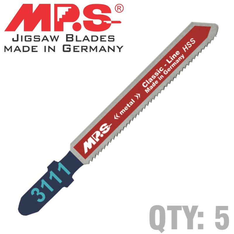 JIGSAW BLADE METAL T-SHANK 21TPI T118A