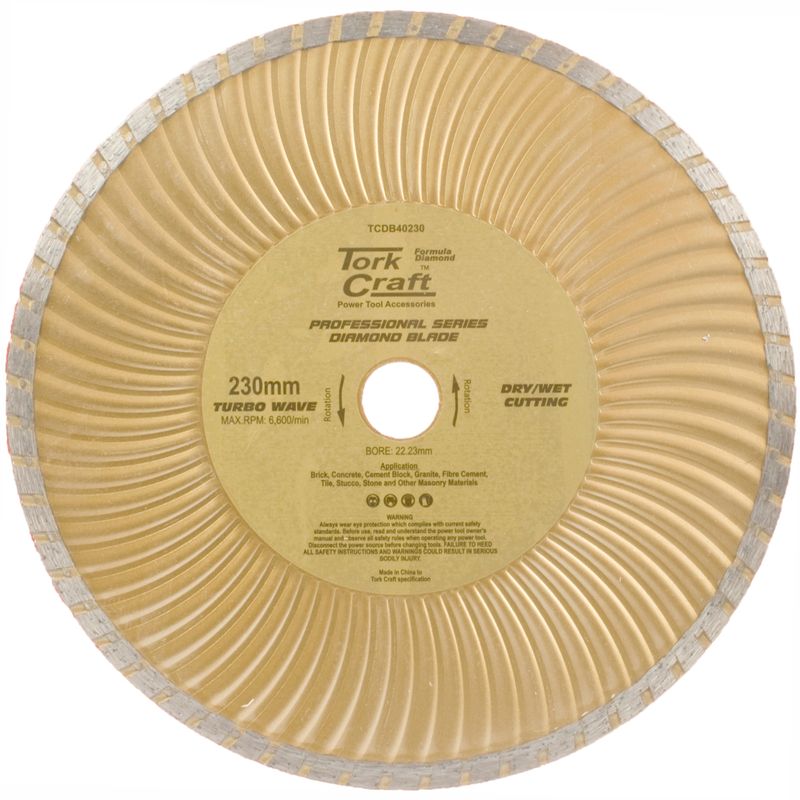 DIAMOND BLADE 230MM TURBO WAVE PROFESIONAL