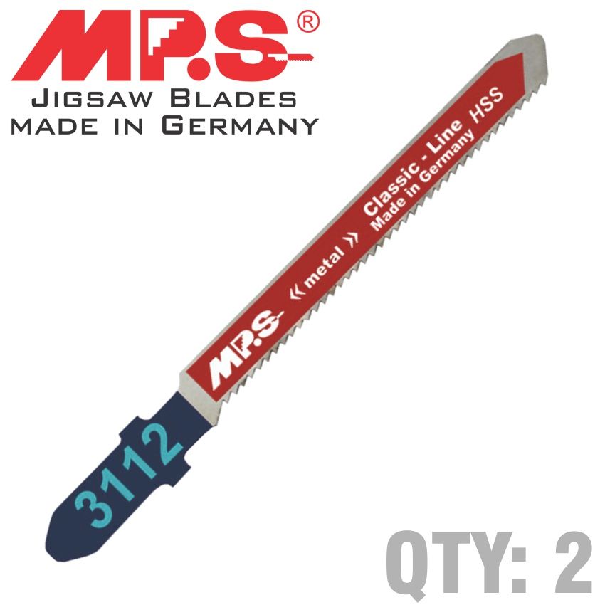 JIGSAW BLADE T-SHANK 75MM METAL 21TPI T218A