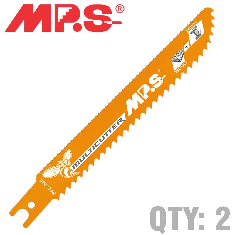 SABRE SAW METAL&amp;WOOD 150MM MULTICUTTER U-SHANK 6&amp;10TPI 2/PK