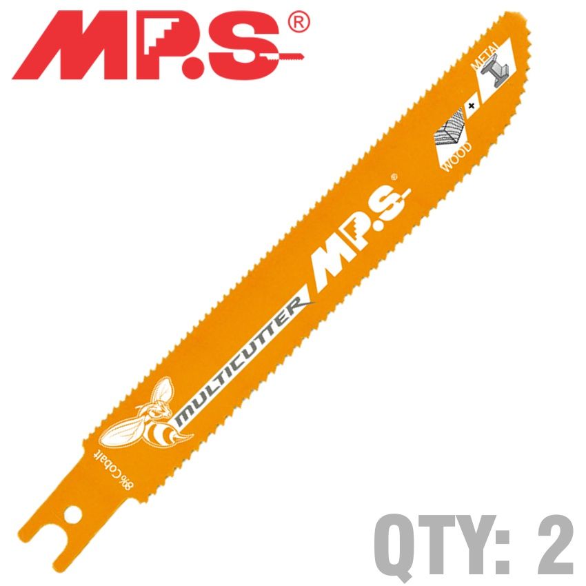 SABRE SAW METAL&amp;WOOD 150MM MULTICUTTER U-SHANK 10&amp;14TPI 2/PK