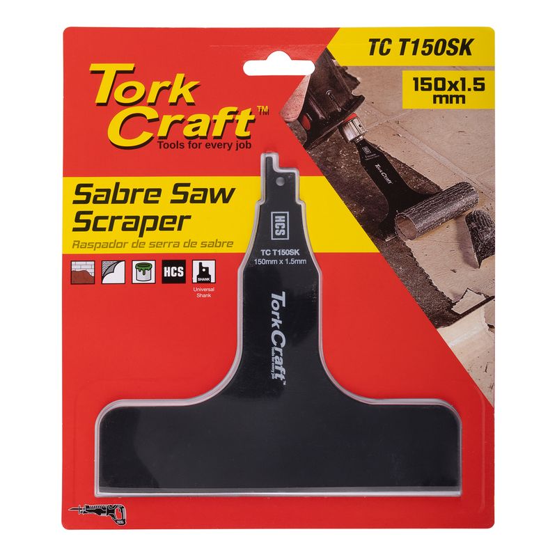 SABRE SAW SCRAPER HCS 150MM X 1.5MM