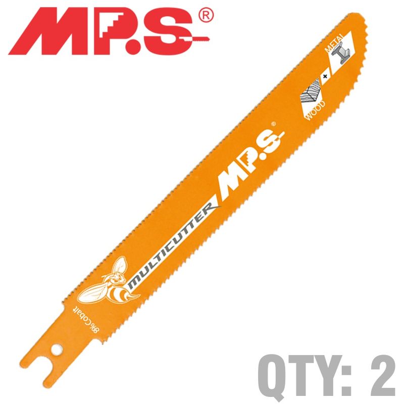 SABRE SAW METAL&amp;S/S 150MM MULTICUTTER U-SHANK 14&amp;18TPI 2/PK