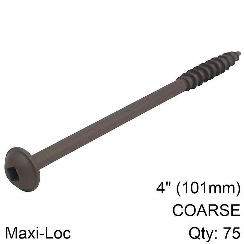 KREG HD PROTEC-KOTE POCKET-HOLE SCREWS - 101MM / 4.00&#39;, COARSE-THREAD