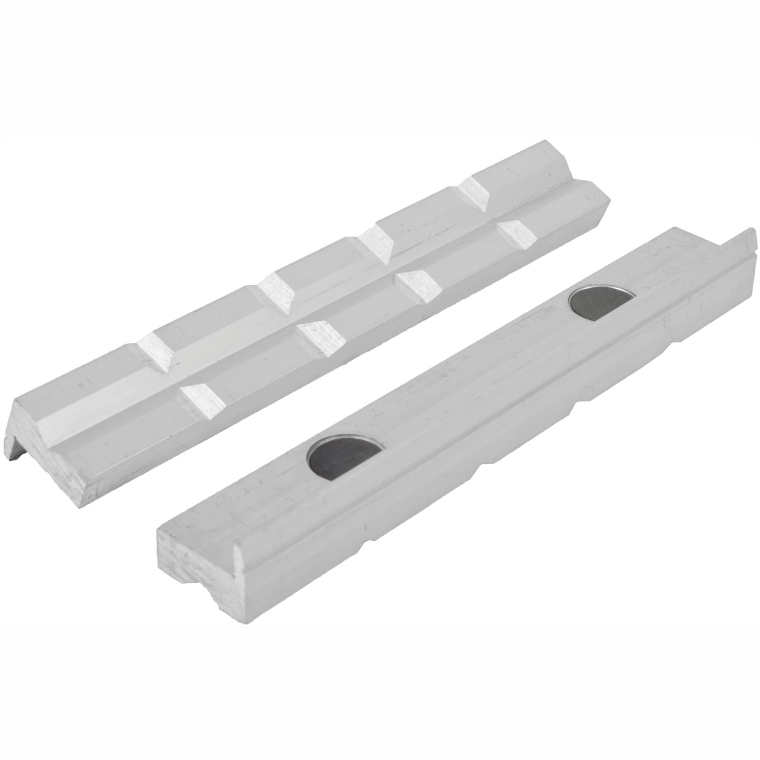 VICE JAWS MAGNETIC ALUM. 200MM X 32MM 2PC PRISM FACE