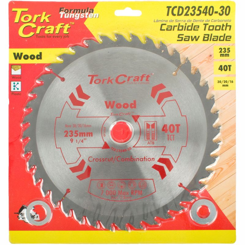 BLADE TCT 235 X 40T 30/16 GENERAL PURPOSE COMBINATION