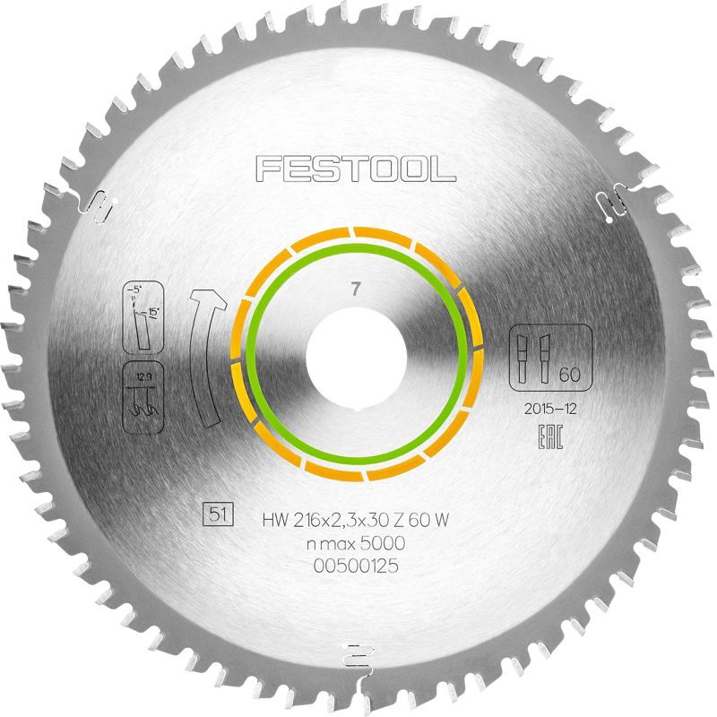 FINE TOOTH SAW BLADE 216X2.3X30 W60