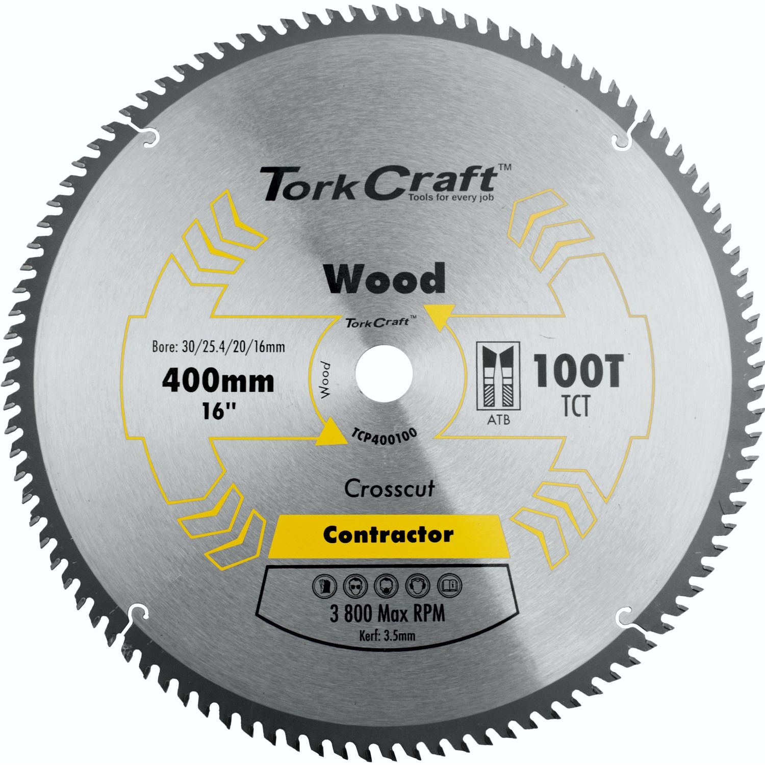 BLADE CONTRACTOR 400 X 100T 30/1 CIRCULAR SAW TCT