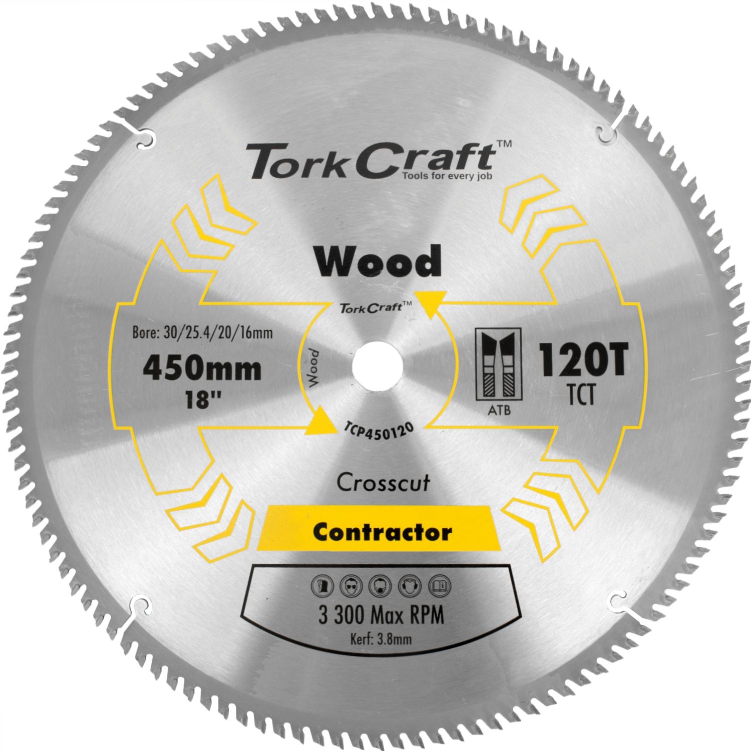 BLADE CONTRACTOR 450 X 120T 30/1 CIRCULAR SAW TCT