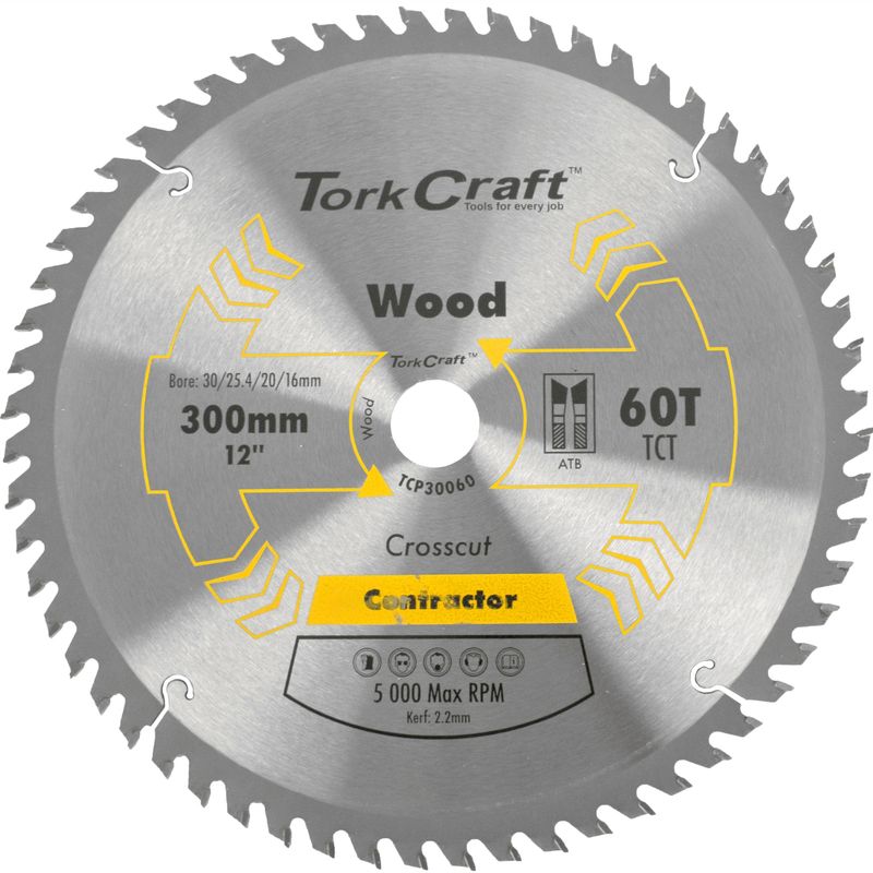 BLADE CONTRACTOR 300 X 60T 30/1/20/16 CIRCULAR SAW TCT