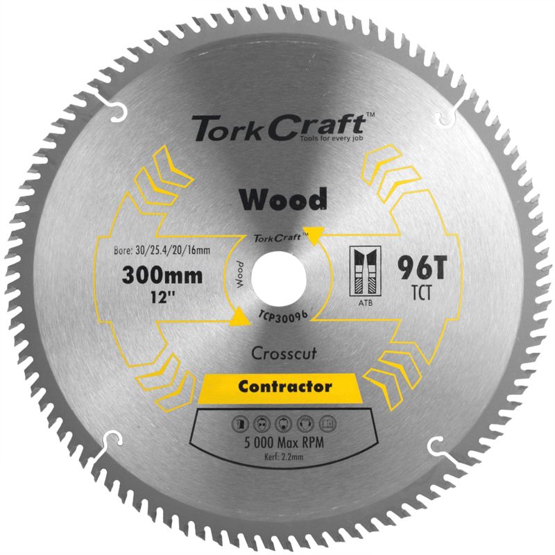 BLADE CONTRACTOR 300 X 96T 30/1/20/16 CIRCULAR SAW TCT