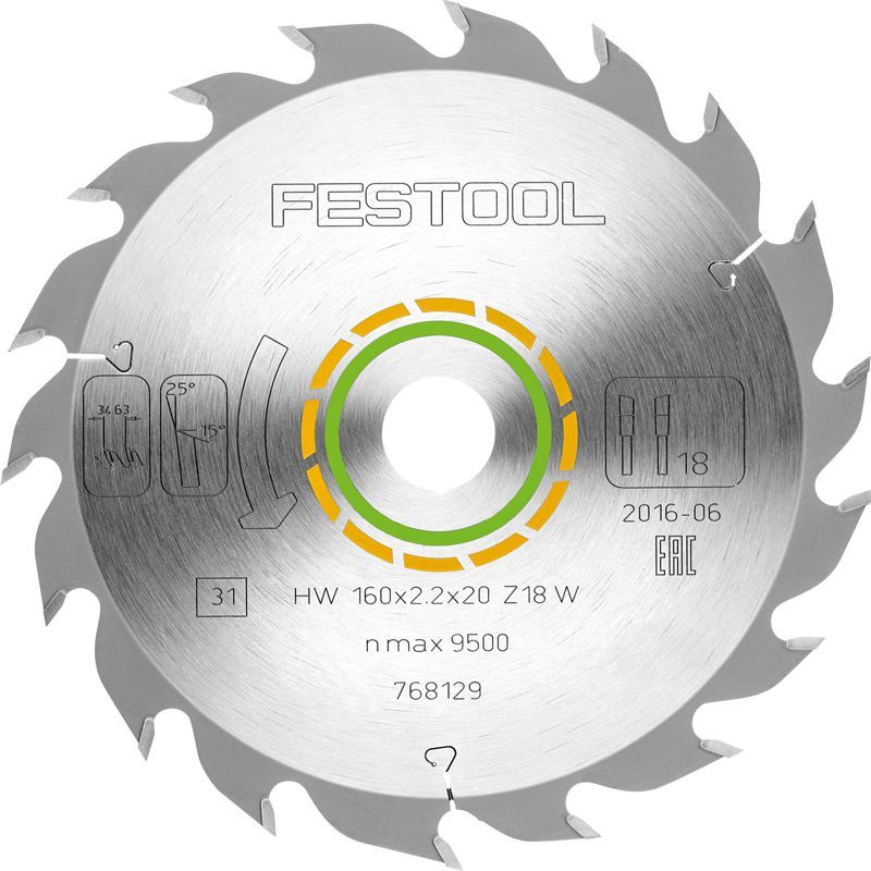 SAW BLADE HW 160X2,2X20 W18