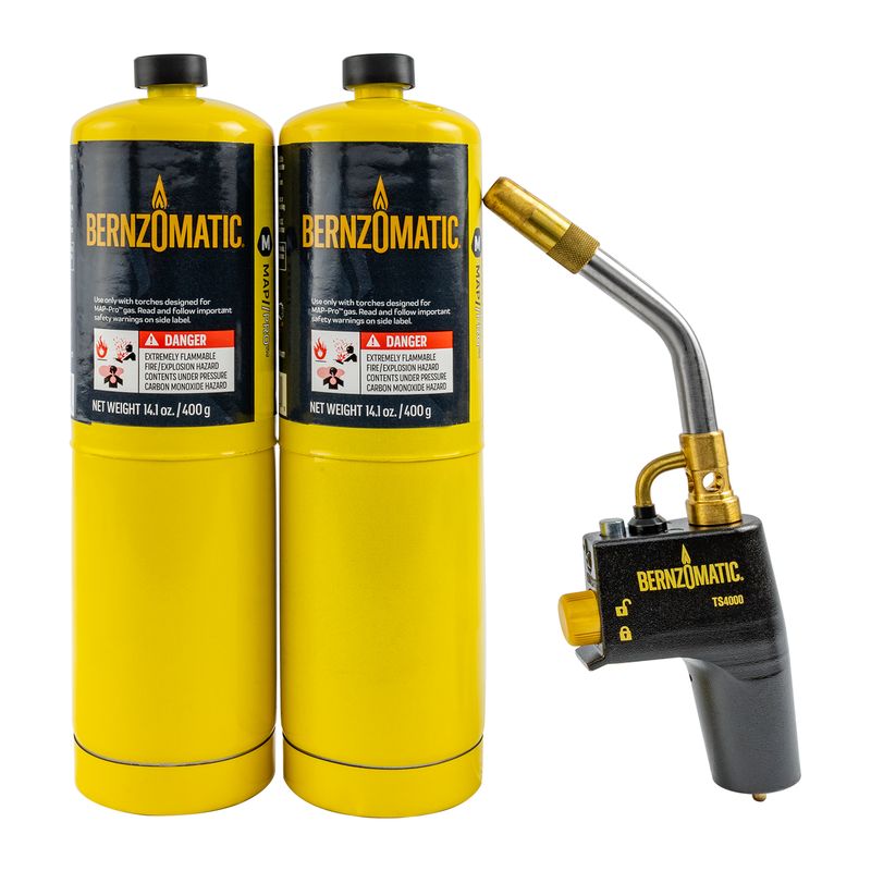 COMBO PACK 2 X PRO-MAX CYLINDER C/W TS4000T TORCH