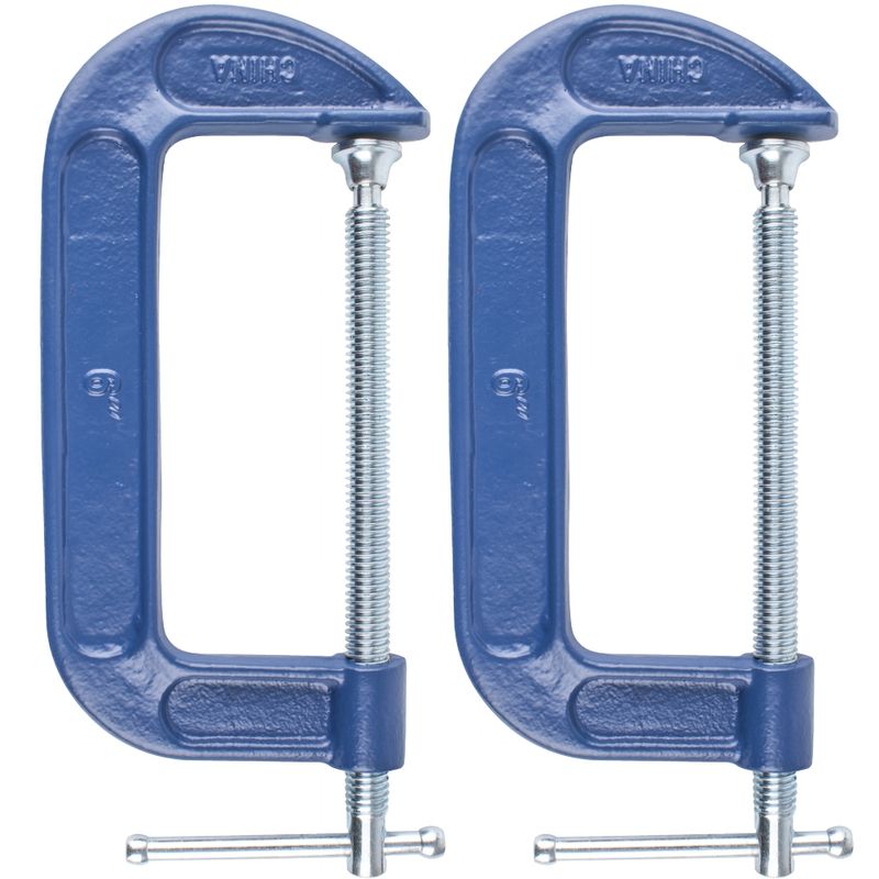 CLAMP G HEAVY DUTY 150MM TWIN PACK 6&#39;
