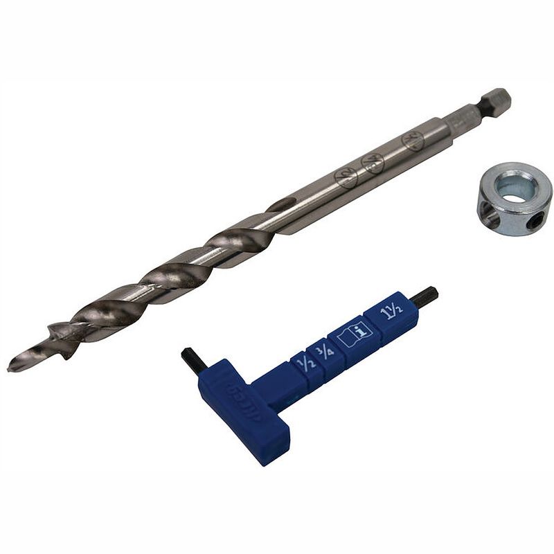 KREG EASY SET DRILL BIT WIHT STOP COLLAR &amp; GAUGE/HEX WRENCH