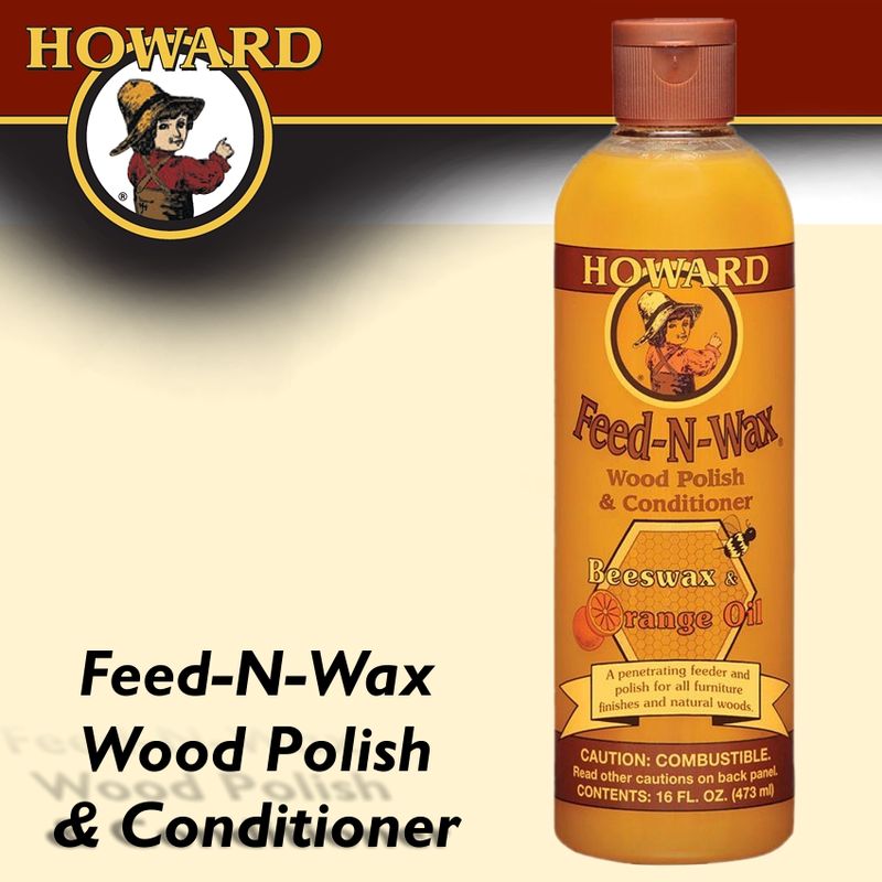 HOWARD FEED-N-WAX WOOD POLISH &amp; CONDITIONER 473 ML
