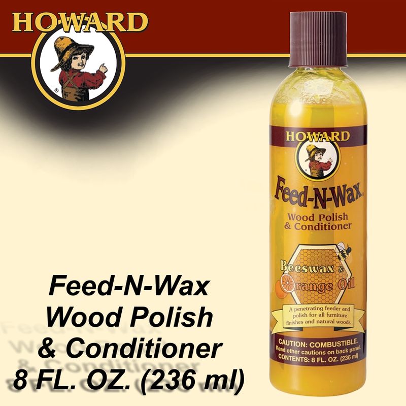 HOWARD FEED-N-WAX WOOD POLISH &amp; CONDITIONER 237 ML