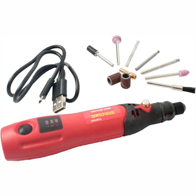 MINI TOOL SET CORDLESS 3.7V LI-ION USB RECHARABLE C/W ACCESORIES