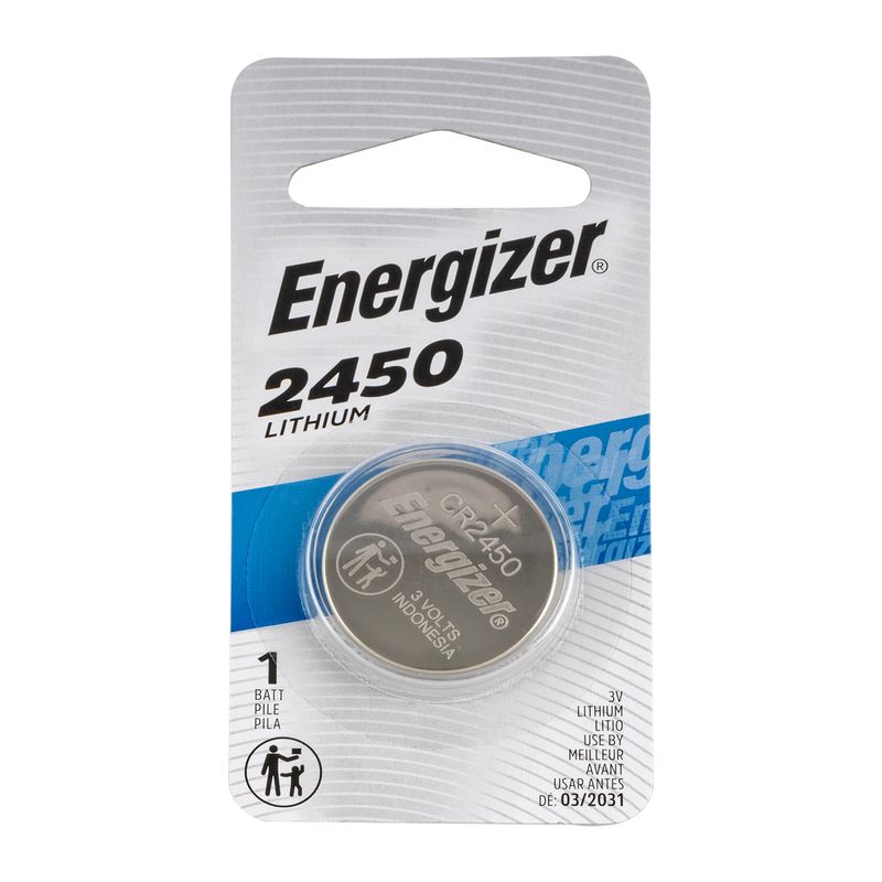 ENERGIZER 2450 LITHIUM 3V COINT BATERY 1 PACK (MOQ 12)