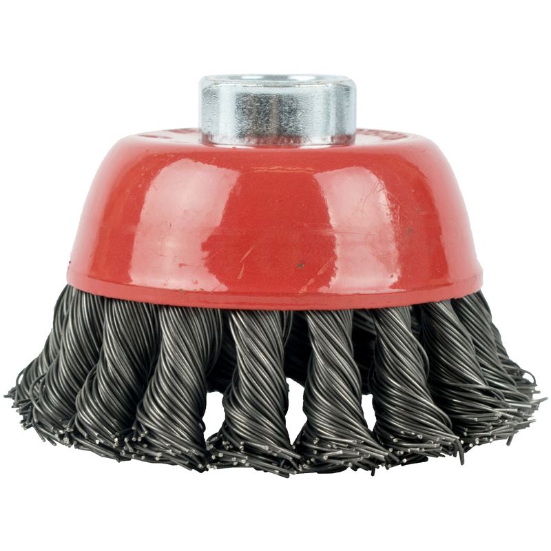 WIRE CUP BRUSH TWISTED 80MM x M14 BLISTER