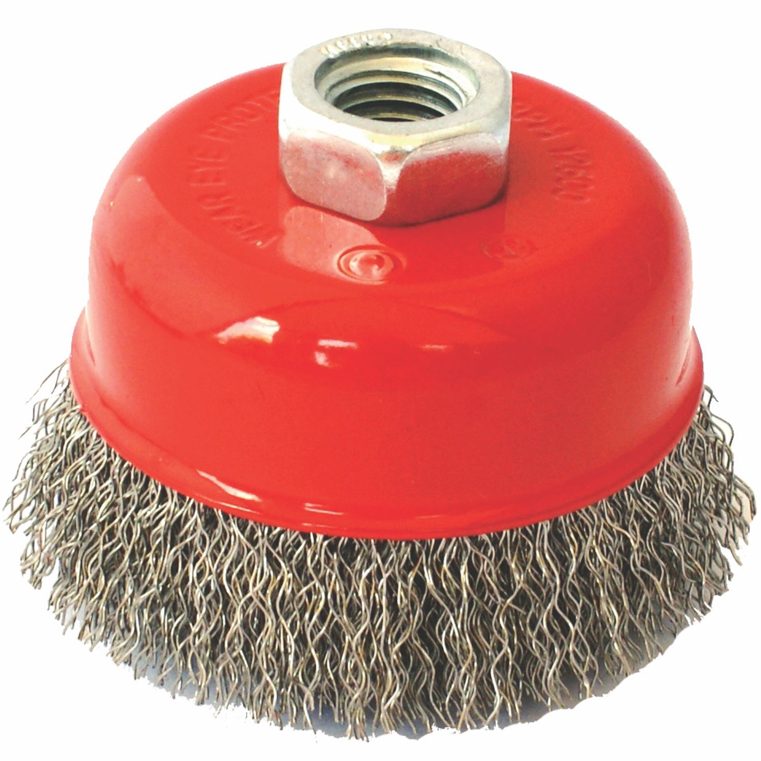 WIRE CUP BRUSH 75 X M14 CRIMPED STAINLESS STEEL TCW