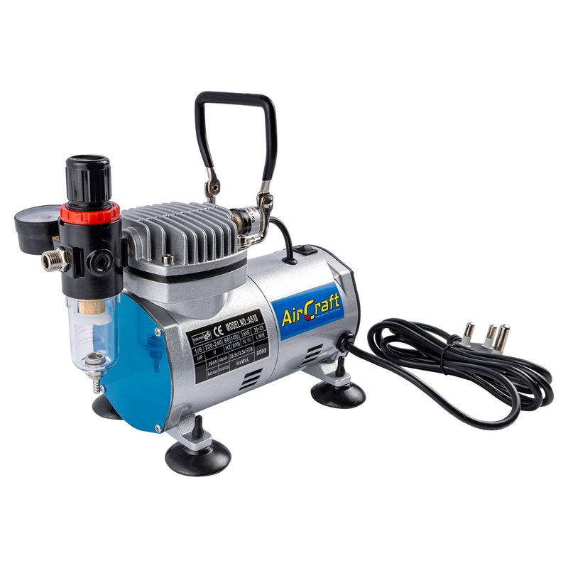 COMPRESSOR FOR AIRBRUSH 1 CYL. W/REG &amp; FILTER