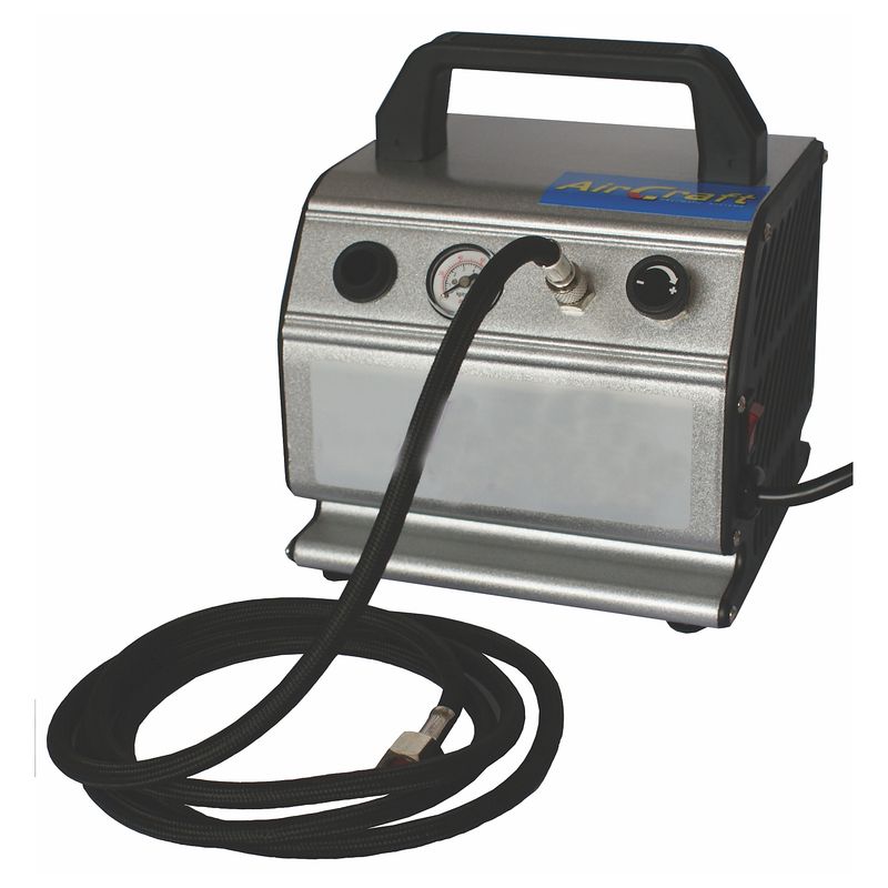 AIRBRUSH COMP 1/6 HP  W/HOSE &amp; FILTER SINGLE OUTLET