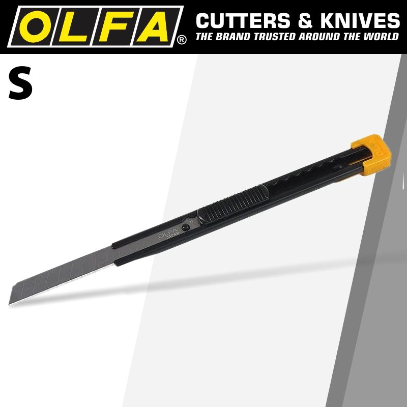 OLFA MODEL &#39;S&#39;  COMPACT CUTTER SNAP OFF KNIFE ALL STEEL BODY