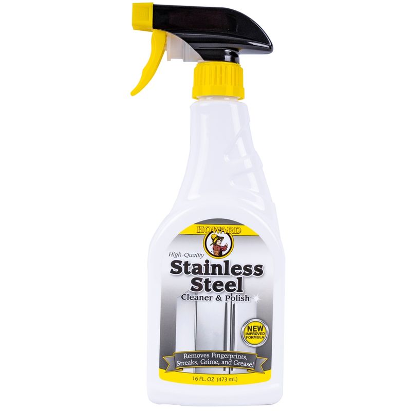 HOWARD STAINLESS STEEL CLEANER &amp; POLISH 473 ML
