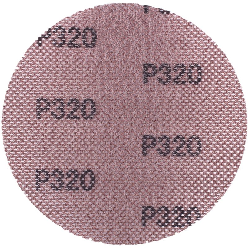 DURA MESH ABR.DISC 150MM HOOK &amp; LOOP 320GRIT BULK FOR SANDER POLISHER
