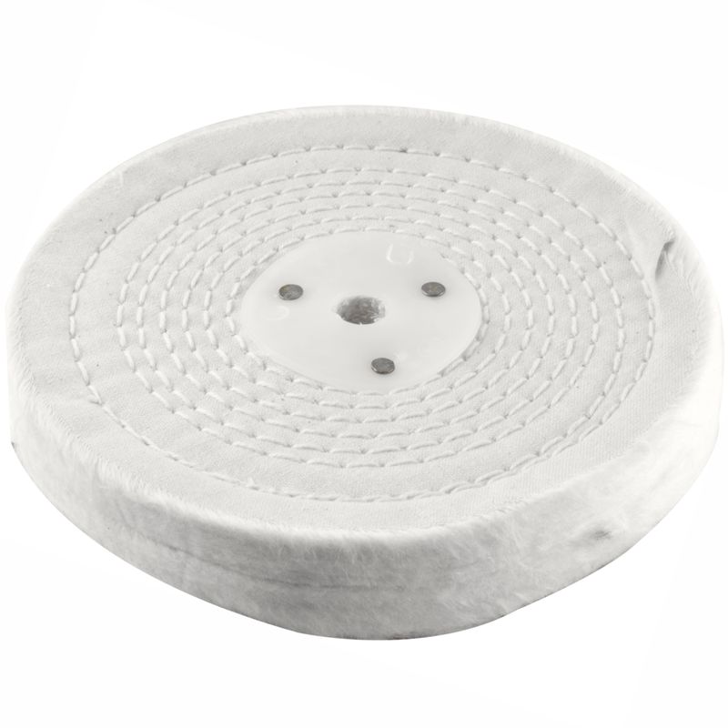 WHITE BUFF/MOP 150MM X 2 SECTION 20MM THICK