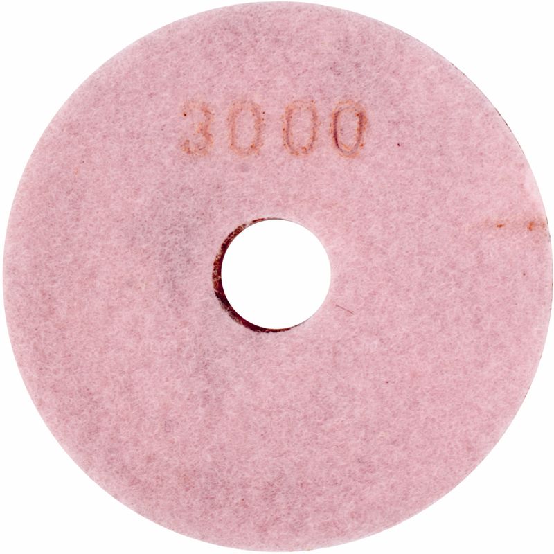 100MM DIAMOND WET POLISHING PAD 3000 GRIT PINK